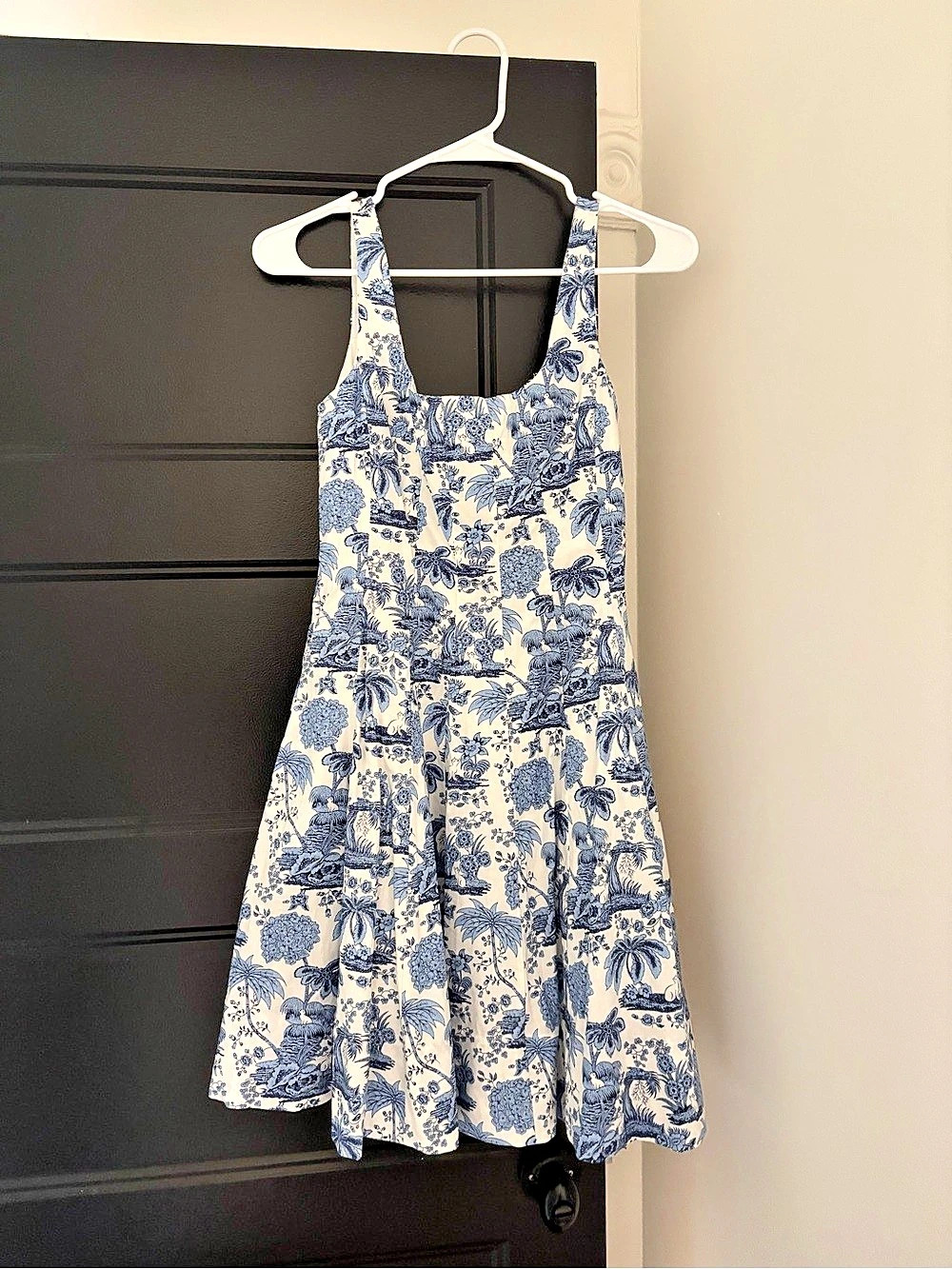 Cynthia Rowley Floral Mini Dress in Blue & White Size XS (2) NWT